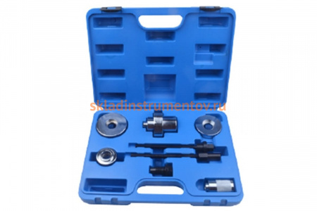 Набор инструментов для замены сайлентблоков 8 предметов , в кейсе ROCKFORCE RF-907T6