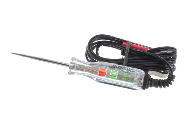 Тестер цепи с диодной индикацией усиленный 6/12/24B, кабель 1.8м JTC-4196