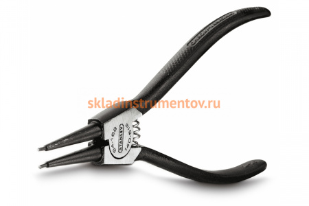 Плоскогубцы-щипцы для снятия внешних стопорных колец Browned Handle STANLEY 2-84-168