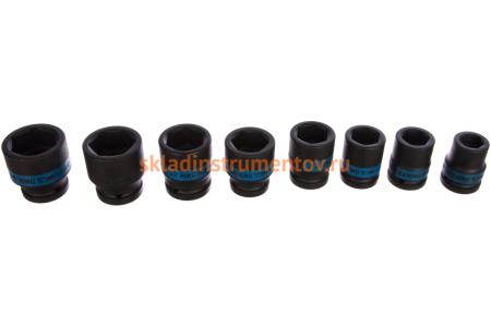 Набор ударных торцевых головок (3/4", шестигранные, 19-38 мм, 8 предметов) KING TONY 6408MP10