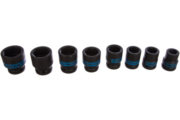 Набор ударных торцевых головок (3/4", шестигранные, 19-38 мм, 8 предметов) KING TONY 6408MP10