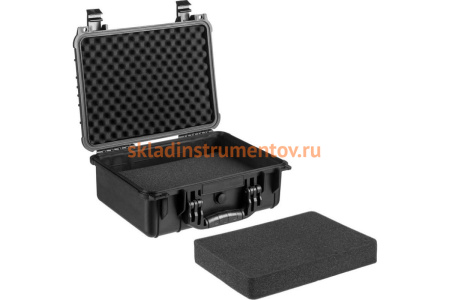 Ударопрочный пластиковый ящик, степень защиты IP55, 16", KRAFTOOL "PANZER" 38251-16