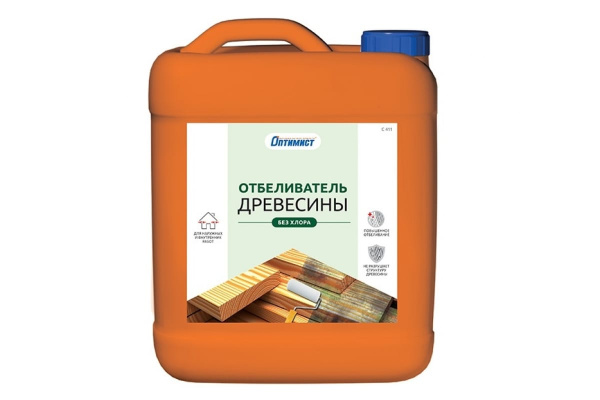 Отбеливатель Оптимист С411 без хлора, 1 л 00-00001528