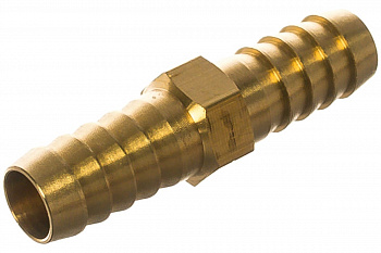 Адаптер соединитель шлангов ёлочка (12 - 12 мм; латунь) QUATTRO ELEMENTI 771-954