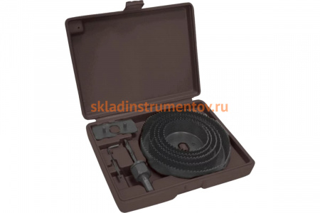 Набор кольцевых пил по дереву 64-127 мм в кейсе Biber 71312 тов-069428