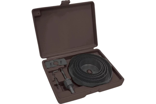 Набор кольцевых пил по дереву 64-127 мм в кейсе Biber 71312 тов-069428