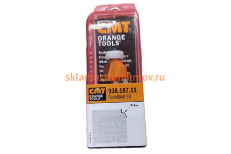 Фреза кромочная калевочная (18.7x12.7 мм; R 3 мм; S 8 мм) по дереву СМТ 938.187.11