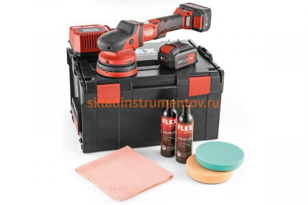Эксцентриковая полировальная машина FLEX XCE 8 125 18.0-EC/5.0 P-Set на аккумуляторе 461245