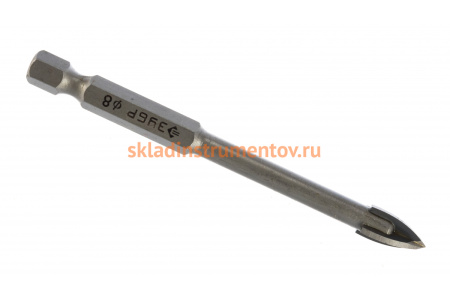 Сверло по кафелю, керамике, стеклу 8х85 мм ЗУБР 29845-08_z01