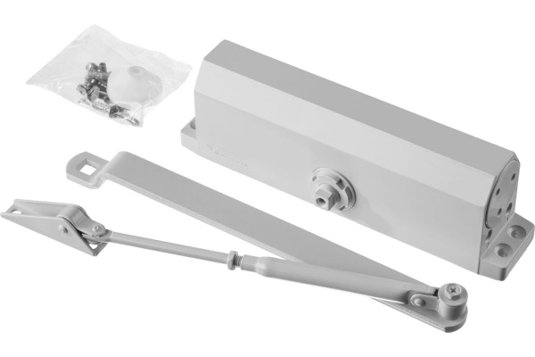 Дверной доводчик ЗУБР ПРОФЕССИОНАЛ для дверей массой до 100 кг, цвет белый 37911-100