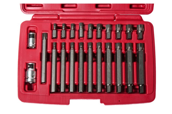 Набор бит 1/2"&3/8" RIBE RM5-RM14 + 2 держателя, кейс (23 предмета) JTC 5715