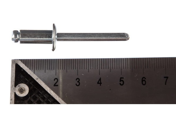 Заклепка вытяжная открытая сталь/сталь St/St (50 шт; 6.4x14 мм; Борт: Стандарт) MESSER 114016414-50