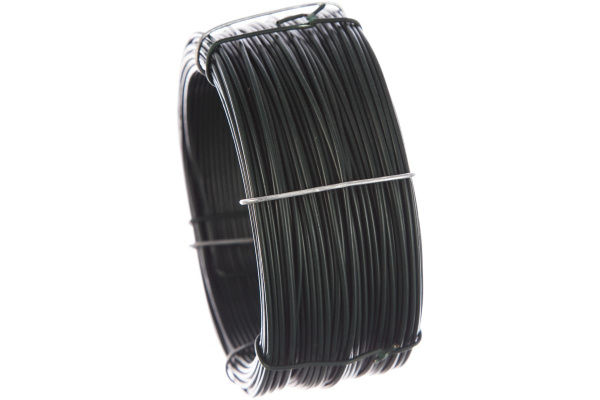 Проволока с ПВХ покрытием СИБРТЕХ зеленая 1,5мм длина 50м 47772