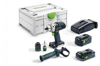 Ударная аккумуляторная дрель-шуруповерт FESTOOL PDC 18/4 5,2/4,0-Plus-SCA 576472