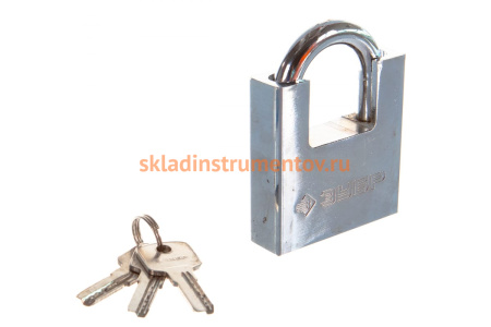 Навесной замок с дополнительной защитой 70 мм ЗУБР ЭКСПЕРТ 37223-70