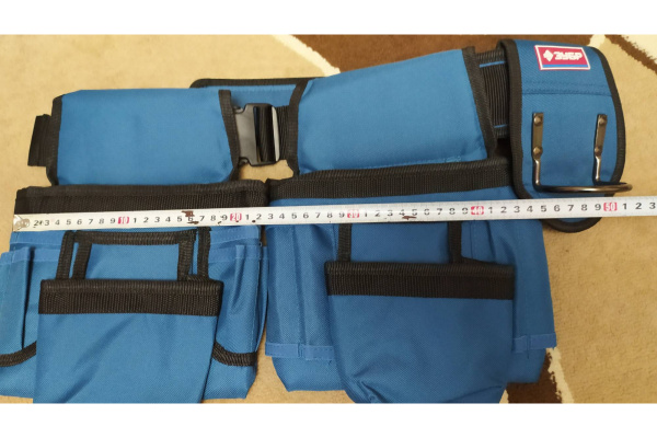 Пояс монтажника "ЭКСПЕРТ" (держатель для молотка; 18 карманов) Зубр 38640