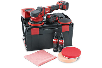 Аккумуляторная эксцентриковая полировальная машина FLEX XFE 15 150 18.0-EC/5.0 P-Set 461237