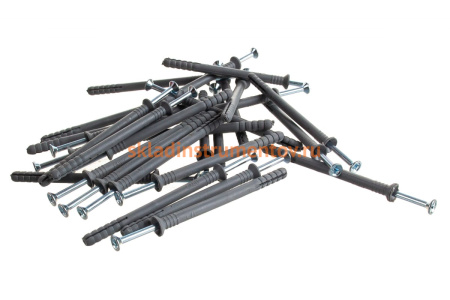 Дюбель-гвоздь полипропиленовый с потайным бортиком 70 шт. (6х80 мм; ТФ5) Зубр 4-301345-06-080