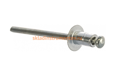 Заклепки вытяжные алюминиевые (4.0х6 мм; пакет 50 шт) КОБАЛЬТ 910-805