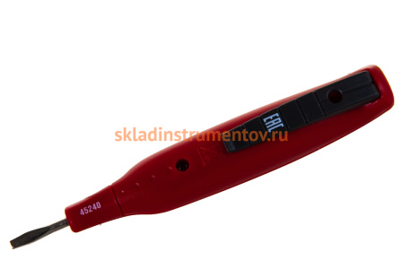 Цифровой тестер напряжения со световым индикатором Зубр "МАСТЕР" 45240