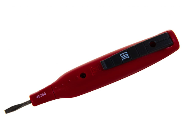 Цифровой тестер напряжения со световым индикатором Зубр "МАСТЕР" 45240