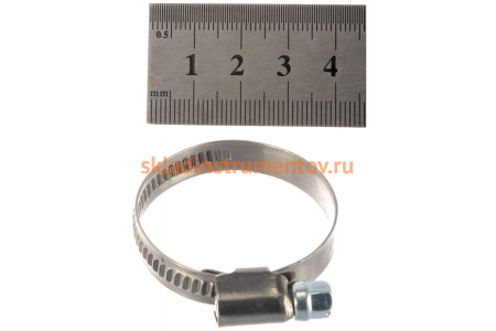 Червячный хомут JTC 25-40мм, нержавеющая сталь, ширина ленты 9мм ZN40