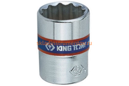 Головка торцевая стандартная двенадцатигранная 1/4", 12 мм KING TONY 233012M