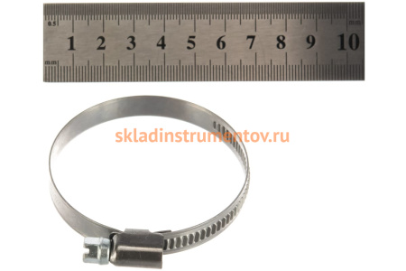 Ленточный червячный хомут 040-060мм нержавеющая сталь JTC-ZN60