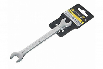 Рожковый ключ 14x17мм Chrome vanadium на держателе ЭВРИКА ER-51417