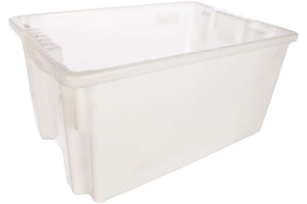 Морозостойкий сплошной ящик Тара.ру 600х400х300 мм, белый 05337