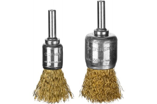 Набор щеток кистевых ЭКСПЕРТ (2 шт; 15/20 мм; 0.3 мм латунированная проволока) для дрели Зубр 3532-H2_z01