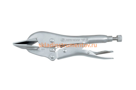 Зажим с фиксатором (200 мм, плоский) KING TONY 6605-08