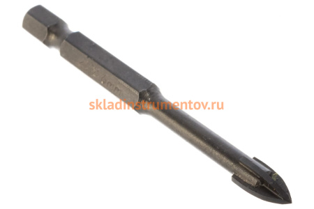 Сверло "PROFI" 6мм по керамике и стеклу, с четырьмя режущими лезвиями STAYER 2985-06_z*01