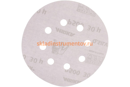 Круг шлифовальный Q.SILVER (100 шт; 125 мм; 8 отв; P500) MIRKA 3661609951