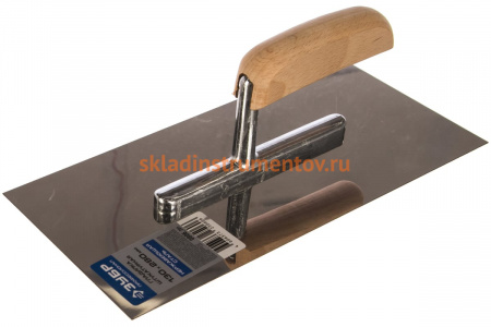 Нержавеющая гладилка Зубр "ПРОФЕССИОНАЛ" с деревянной ручкой, 130x280мм 0806_z01 0806_z01