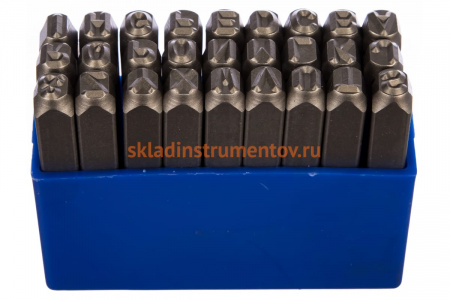 Набор ударных клейм (5 мм, буквы-латиница, 27 предметов) KING TONY 11427SQ05