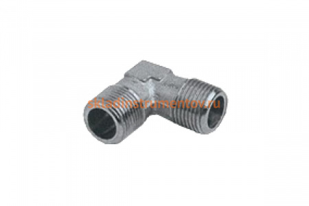 Переходник уголок папа 1/4" - папа 1/4" (блистер) 1255/2 266/2 L-MM 1/4" GAV 593040