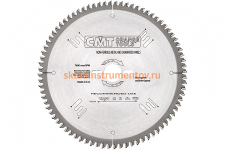 Диск пильный по металлу и ламинированным панелям (305х30х3.2/2.5 мм; Z=96) CMT 297.096.13M