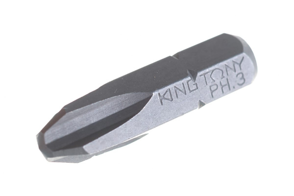 Вставка бита торцевая 1/4", Phillips, PH3, L = 25 мм KING TONY 102503P