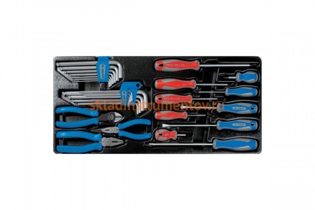 Ложемент для набора отверток 9-90129CR, PVC KING TONY 84702420B