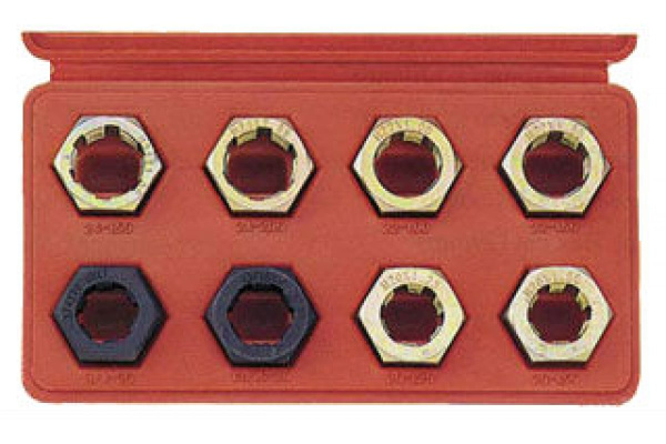 Набор плашек для прогона резьбы 8 предметов FORCE 67001