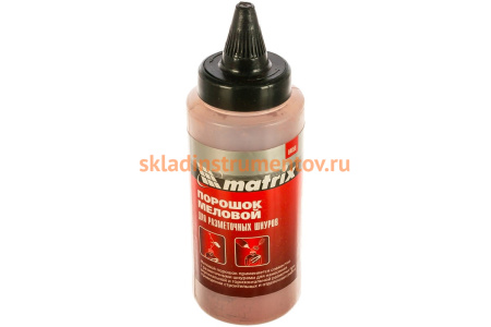 Красный меловой порошок для разметочных шнуров 115 г MATRIX 84858