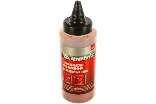Красный меловой порошок для разметочных шнуров 115 г MATRIX 84858