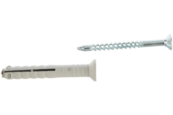 Дюбель-гвоздь полипропиленовый с потайным бортиком 125 шт. (6х40 мм; ТФ5) Зубр 4-301345-06-040