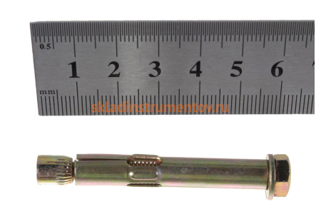 Анкерный болт Зубр 8 x 60 мм, 50 шт, желтопассивированный, Профессионал 302312-08-060