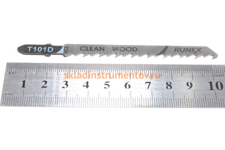 Пилки 100x75 мм, быстрый, чистый распил, T101D, 2 шт. Runex 555102-2