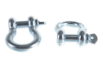 Такелажная скоба ЗУБР омегообразная, 7/8" 22.2 мм, 2 шт, оцинкованная 304525-22
