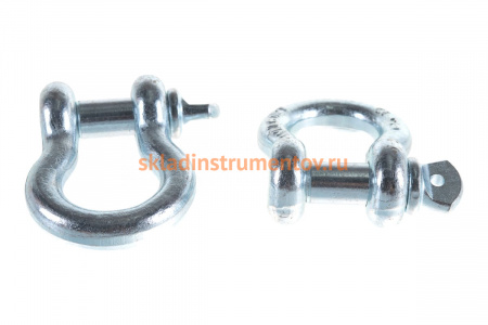 Такелажная скоба ЗУБР омегообразная, 7/8" 22.2 мм, 2 шт, оцинкованная 304525-22