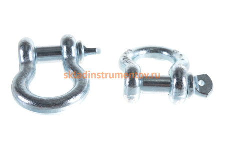 Такелажная скоба ЗУБР омегообразная, 7/8" 22.2 мм, 2 шт, оцинкованная 304525-22