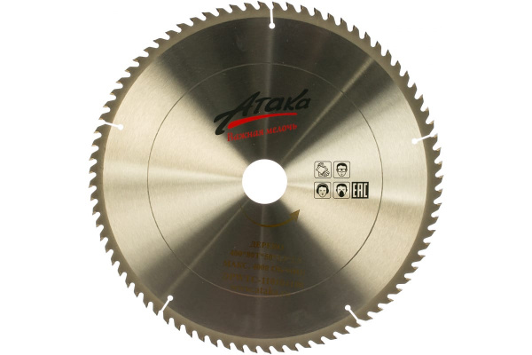 Диск пильный по дереву (400х50 мм; 80T; ч/рез) АТАКА 8079750